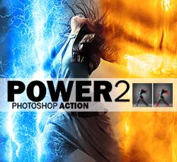 极品PS动作－激光电流(第二版)：Power 2 Photoshop Action